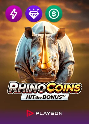 Rhino Coins Hit the Bonus pokie by Playson at Lucky Tiger